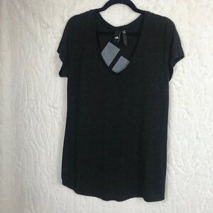 ADIDAS Black Marbled T-Shirt Size L